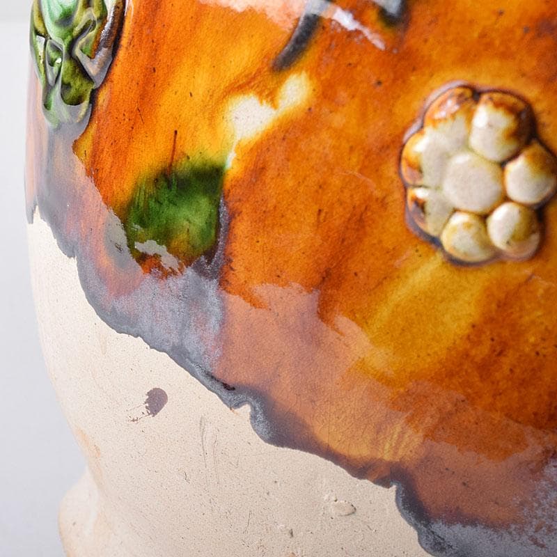 中国 唐三彩 丸壺 C R8655H