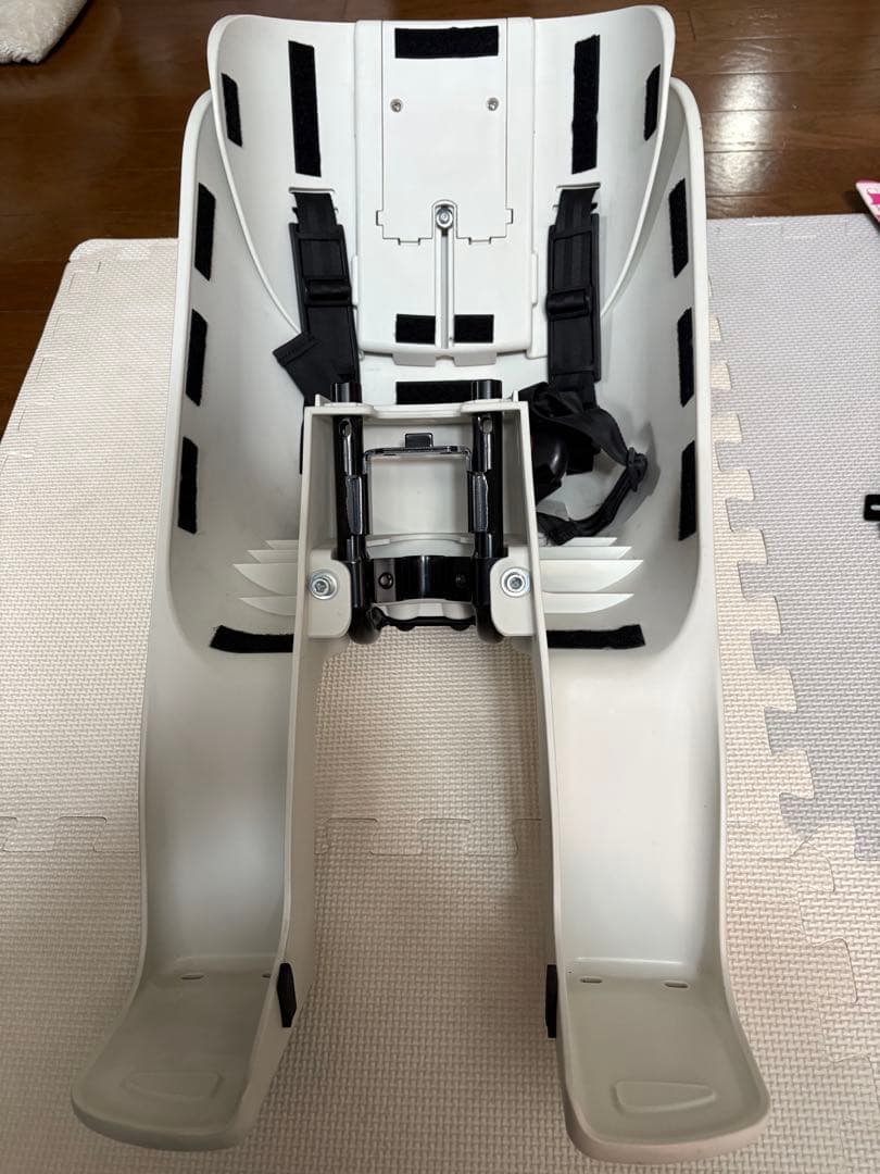 bikke2フロントチャイルドシート用ベース ストライプクッション付