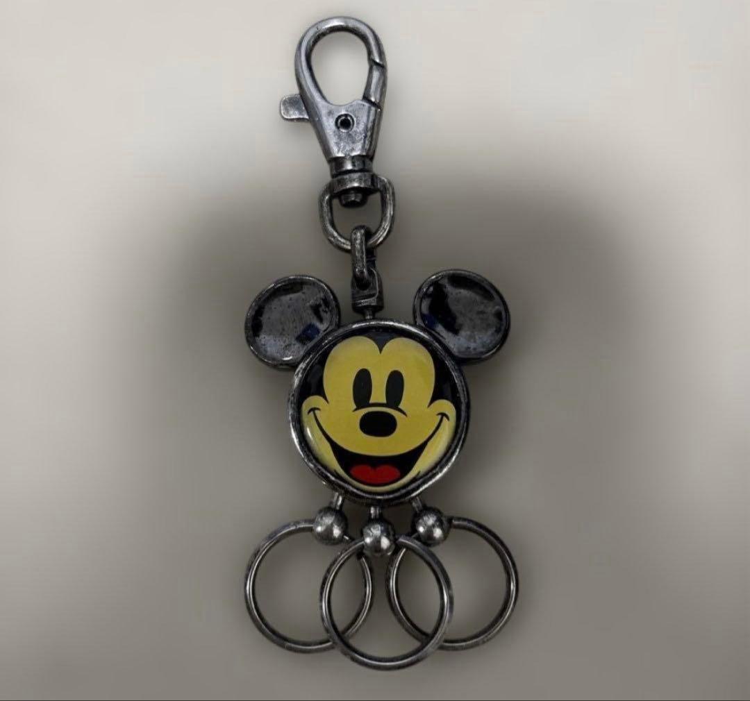 廃盤 ディズニー公式 ミッキー 多連キーリング ヴィンテージ 当時物 希少