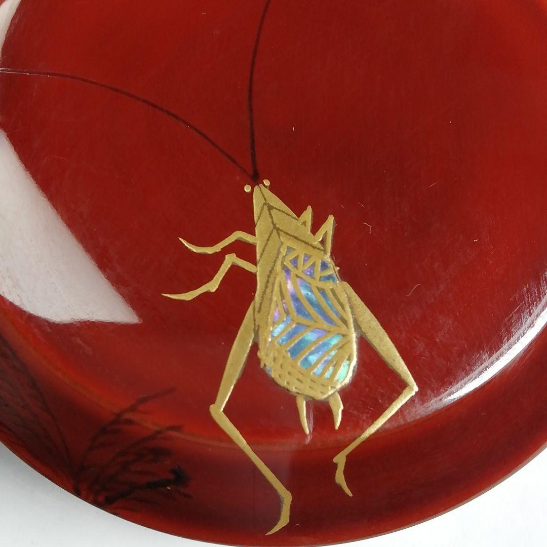 T999 棗 『鈴虫蒔絵』『雪吹』『竹内幸済 作』 共箱 茶道具