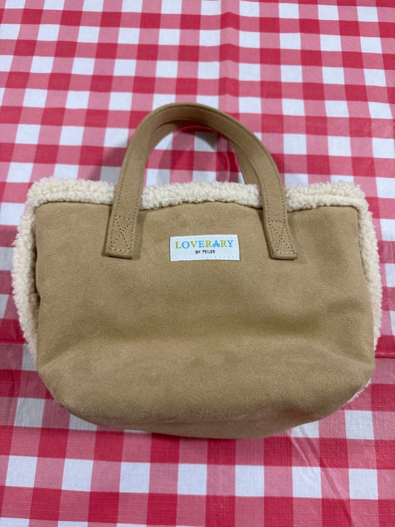 美品　FEILER　フェイラーオールドテディ　ワッペンボアトートバック