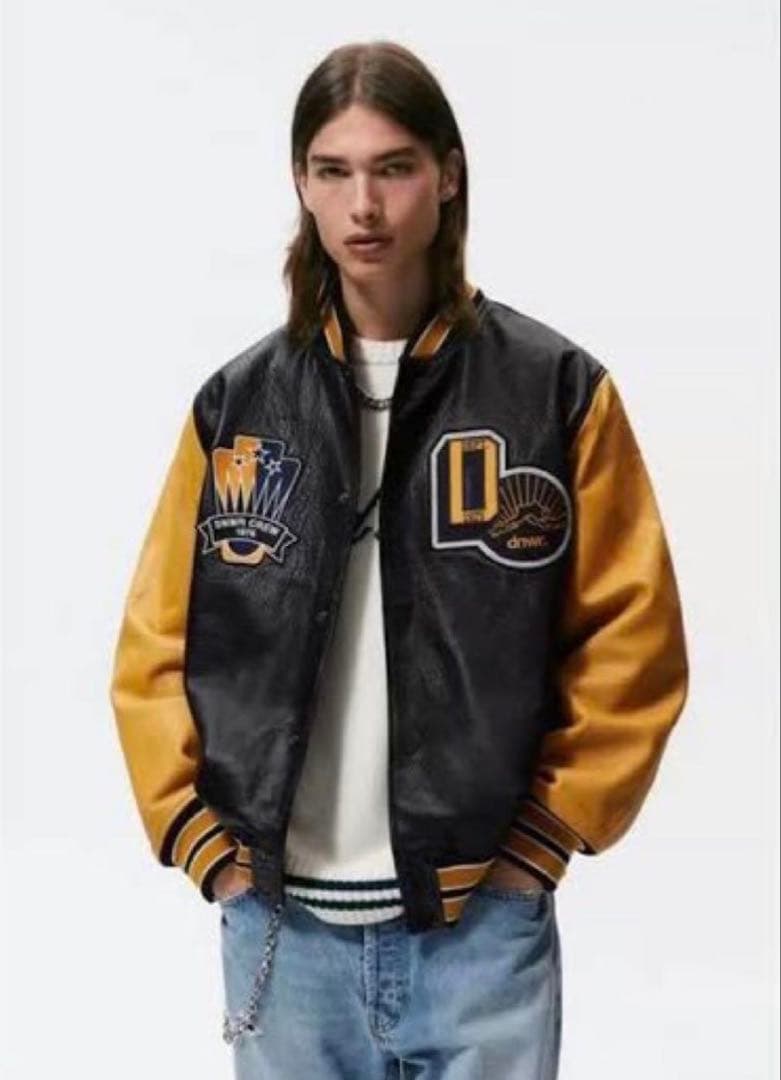 ZARA オールレザースタジャン ボンバージャケット Mサイズ