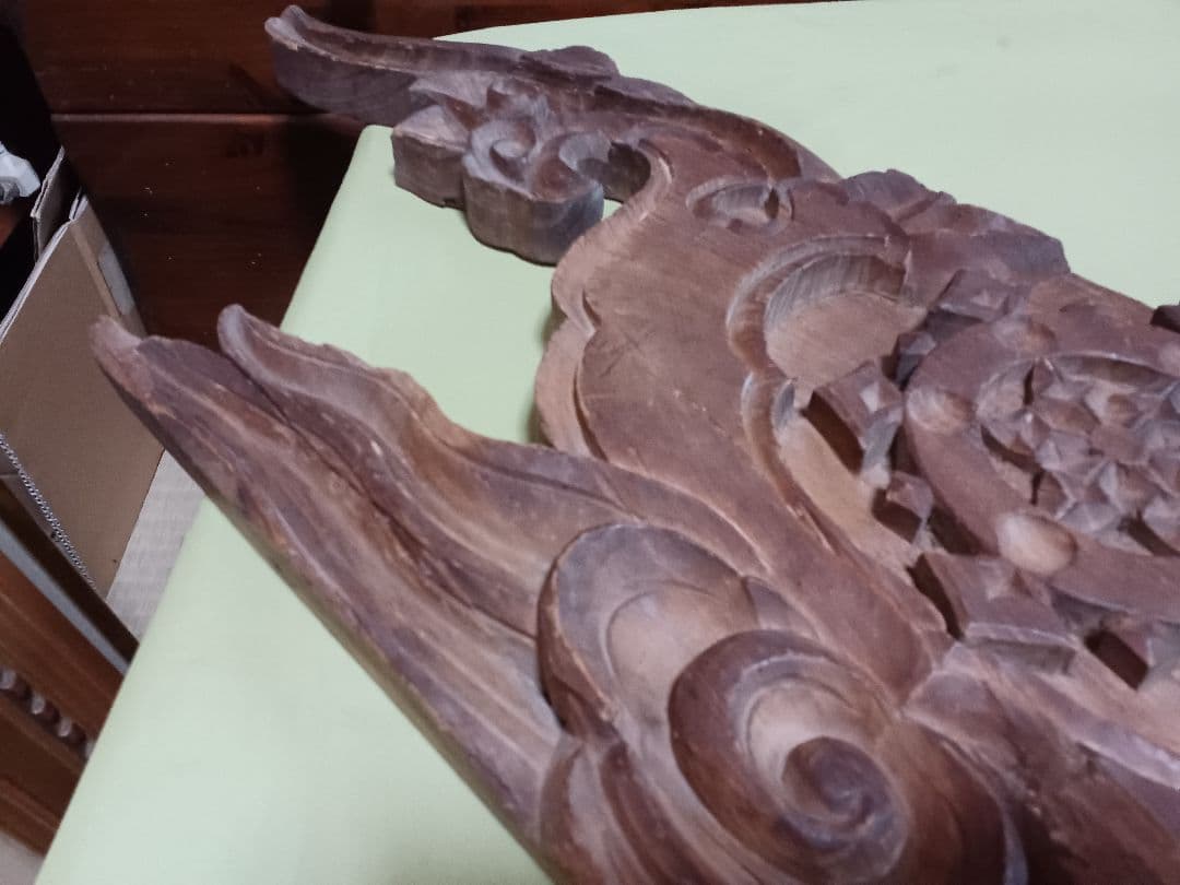 嘉永元年（1848年）奉納 「懸魚」 寺院古材 彫刻 仏教美術 寺院装飾