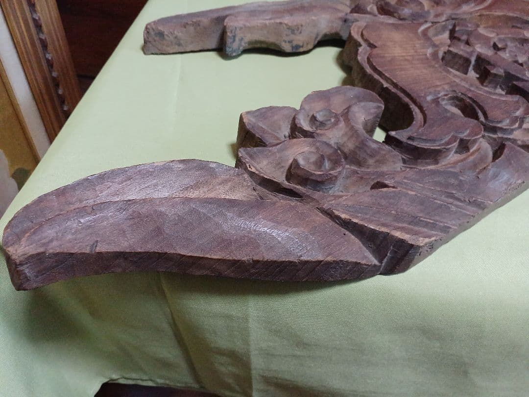 嘉永元年（1848年）奉納 「懸魚」 寺院古材 彫刻 仏教美術 寺院装飾