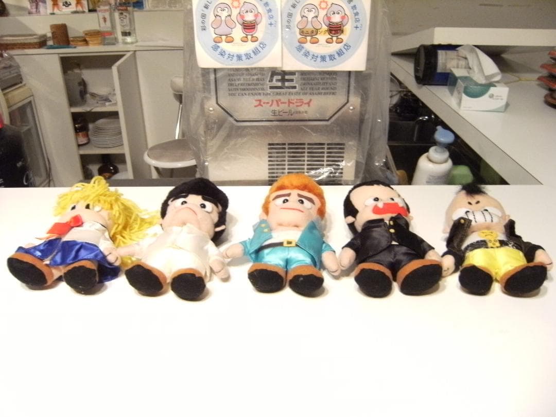 当時物 不良 ヤンキー 暴走族 熱血硬派くにおくん ぬいぐるみ 人形 5個セット