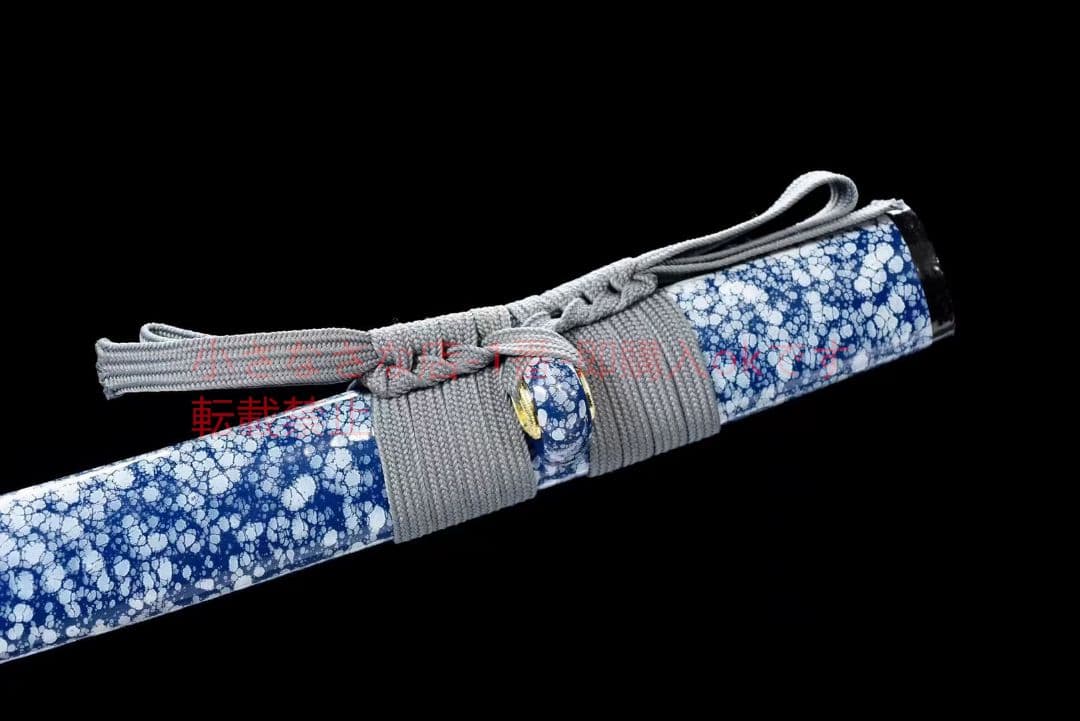 中炭素鋼焼藍武士刀【鉄竜打刀】 古兵器 武具 刀装具 日本刀 模造刀 居合刀