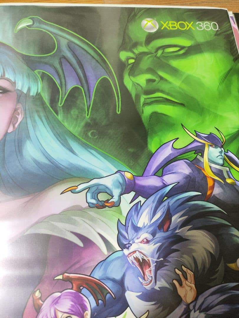 ヴァンパイア リザレクション 開発者サイン入りポスター CAPCOMの通販