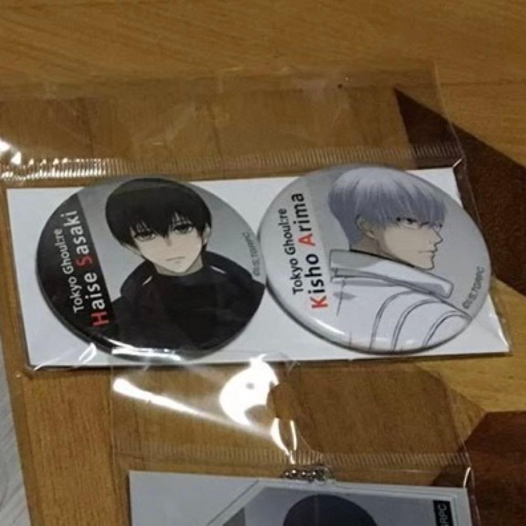 東京喰種 東京喰種:re 佐々木琲世 金木研 有馬貴将 缶バッジ