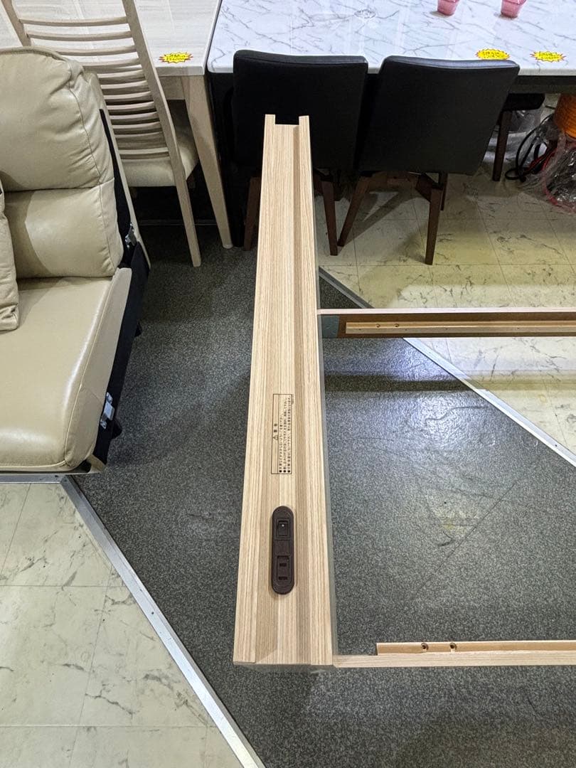 フランスベッド LEDコンセント付き シングルベッド ナチュラル