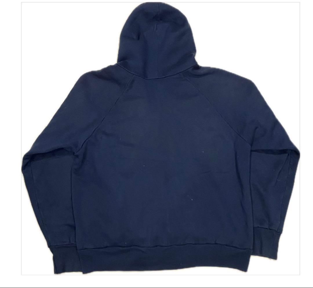 裏サーマルジップパーカー　70s USA製　紺