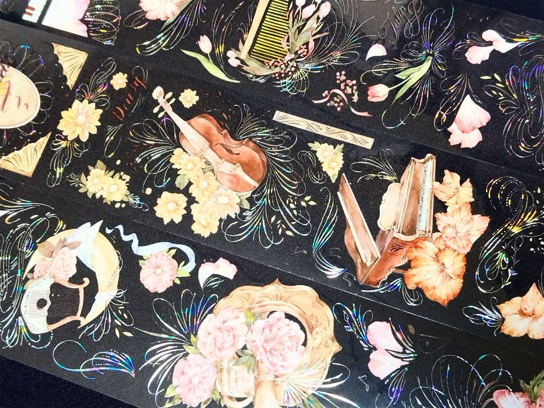 贝壳金 6cm×5m 碎裂 海外マスキングテープ