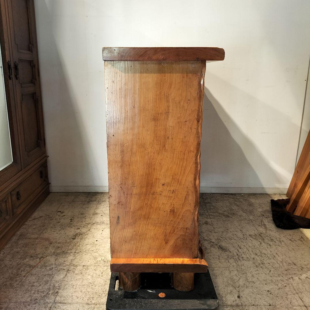 M○WS東名 希少 和ヴィンテージ 屋久杉 茶棚 飾り棚 サイドボード