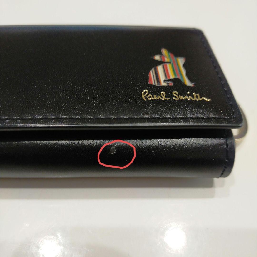 値下 Paul Smith 黒 5連キーケース ストライプ ウサギ ラビット - メルカリ