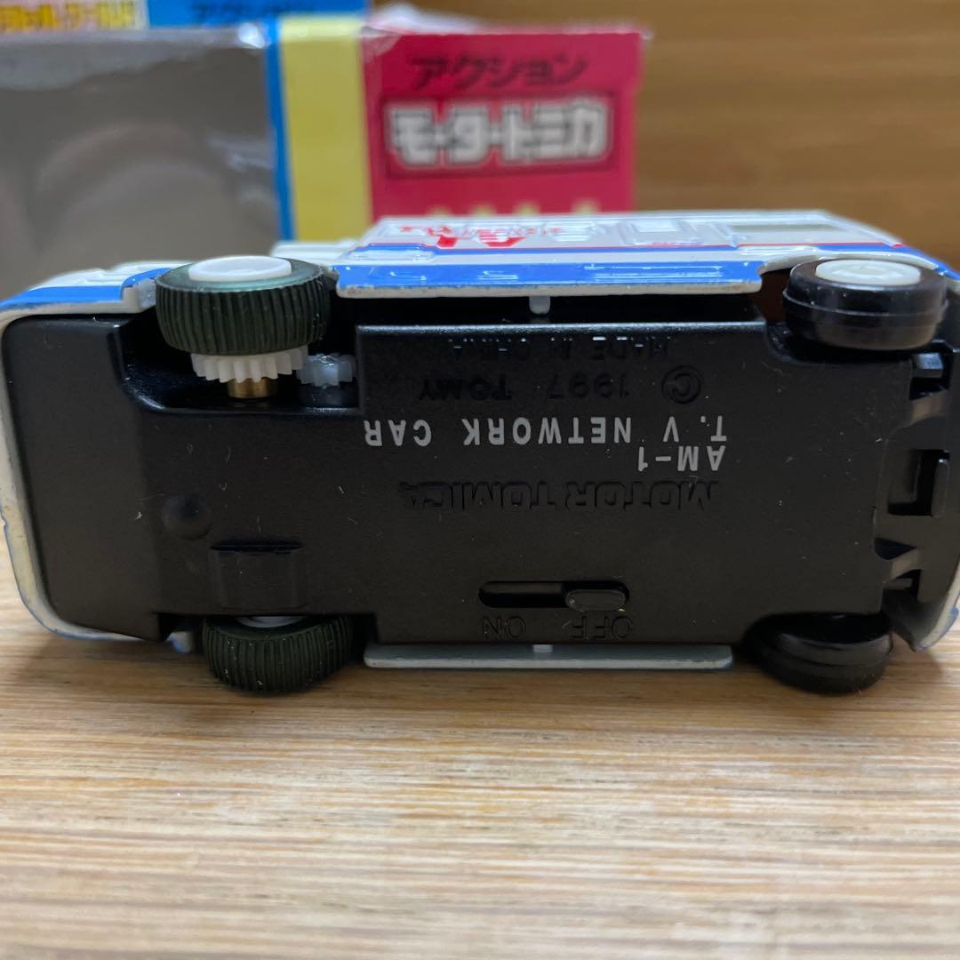 トミカ トヨタ tv 中継車 モータートミカ 希少 タカラ トミー 美品 レア