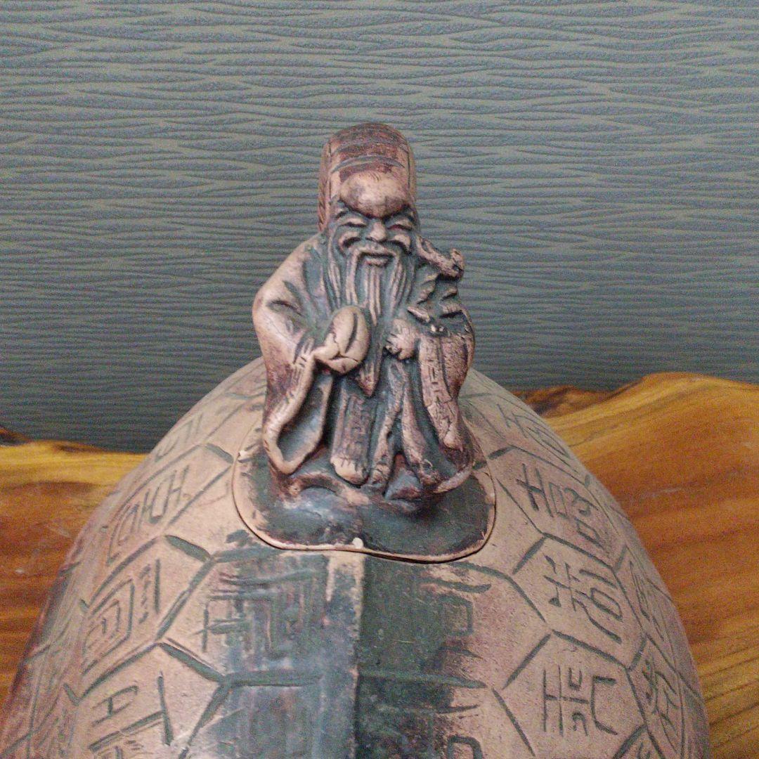 中国古美術/朱泥紫砂寿老人蓋玄武水柱/北の玄武/四神/四獣/霊獣