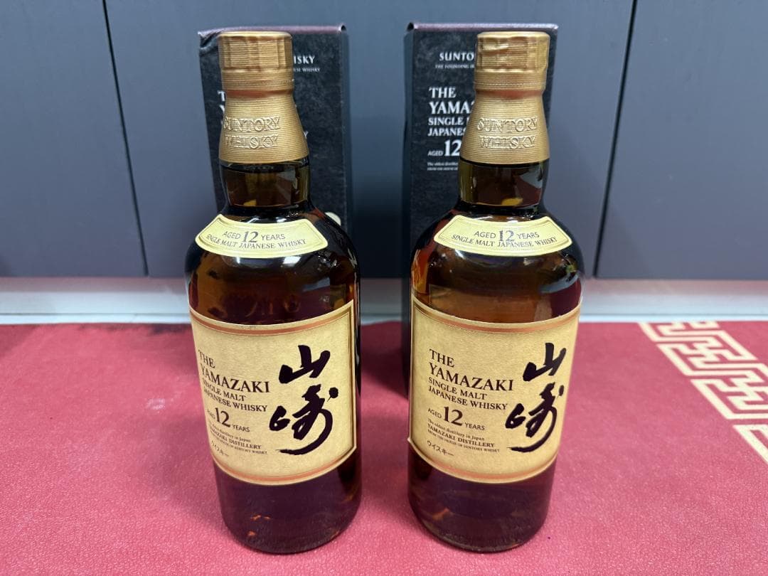 山崎 12年 シングルモルトウイスキー<酒のやまや様>２本セット 山崎 12年 シングルモルトウイスキー<酒のやまや様>2本セット 山崎 12年