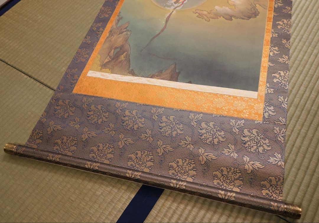 複製】大塚工藝社 狩野芳崖 悲母観音 限定300部 絹本 掛軸 【MA704】