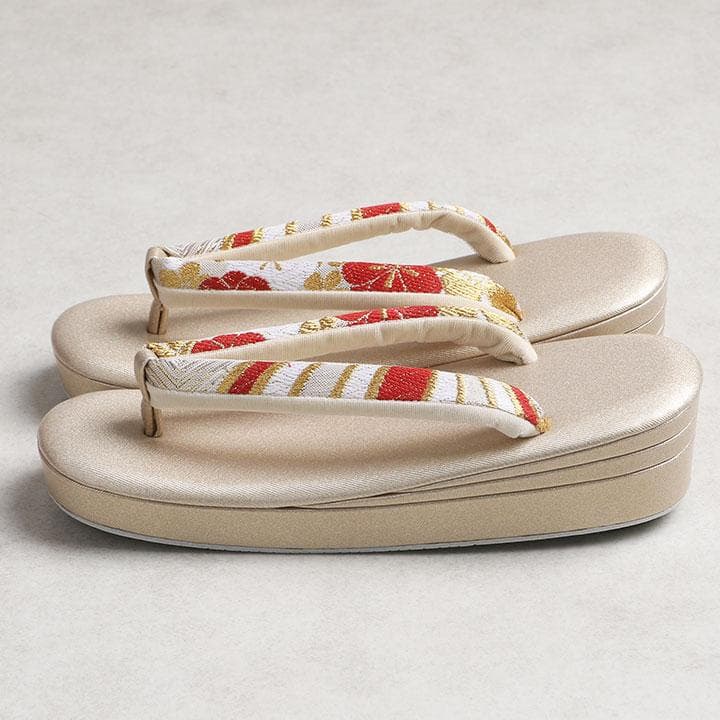 【新品】沙織謹製 草履バッグセット 24cm 古典柄 帯地 　03020