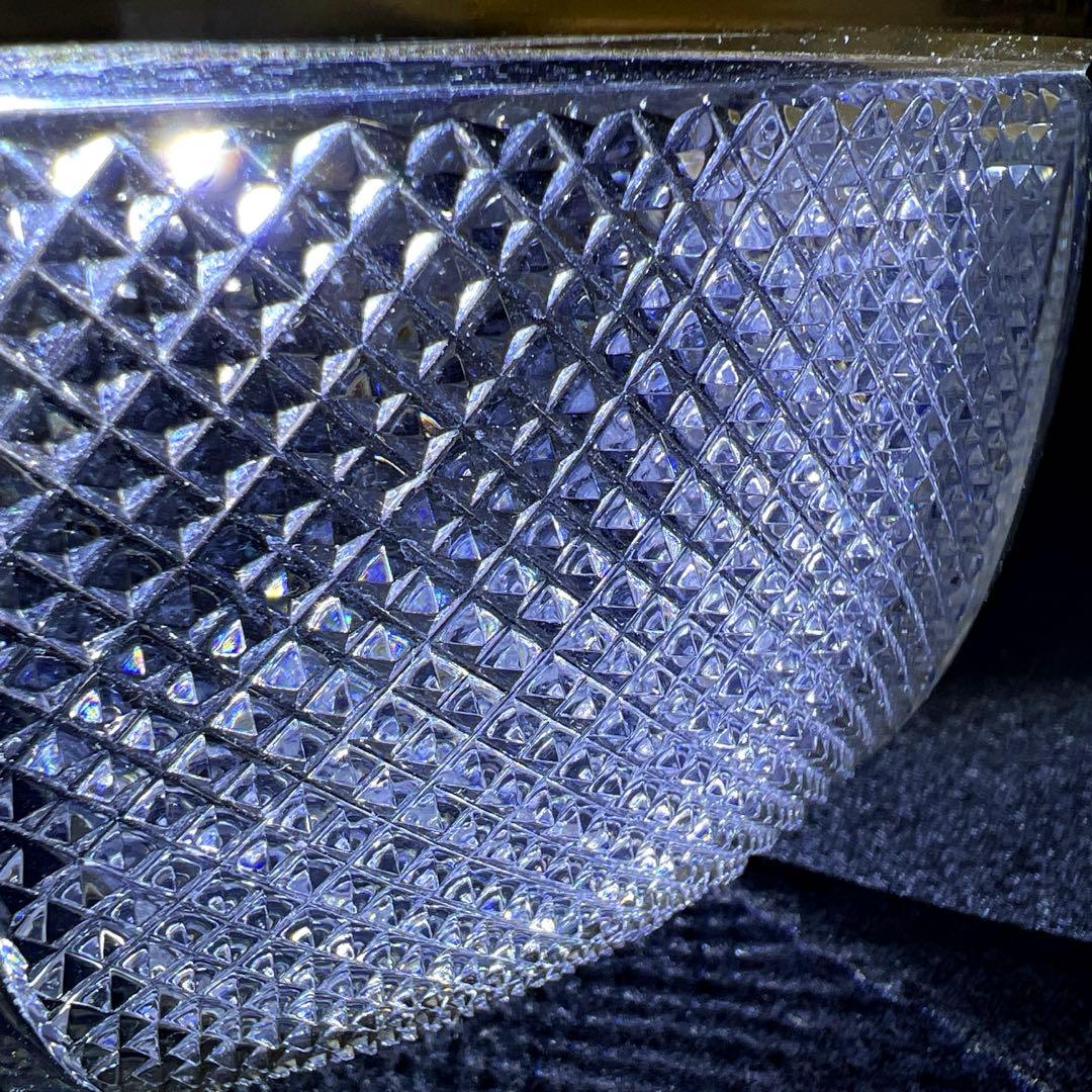 春海バカラ 金彩切子鉢 口径約21.5㎝ 東Y7-1217☆1F