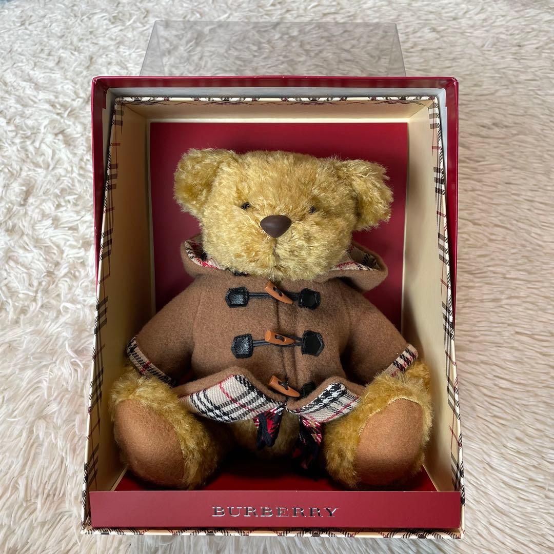 BURBERRY バーバリー　テディベアダッフルコート スカーフ　箱あり