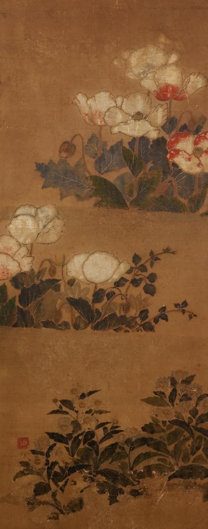 【伊年印】★俵屋宗達『四季草花図』 六曲半双 琳派★検）尾形光琳 本阿弥光悦