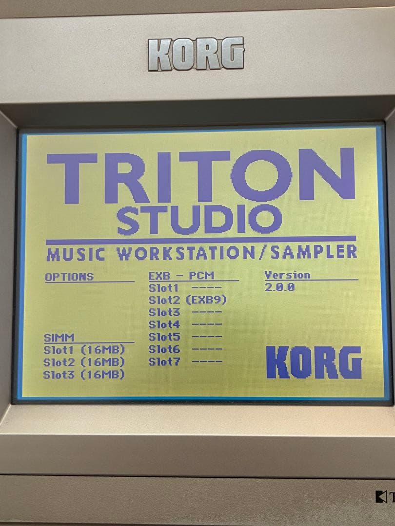 Junk KORG TRITON Studio 76 EXB-PCM09 with CD - Ship from Mercari