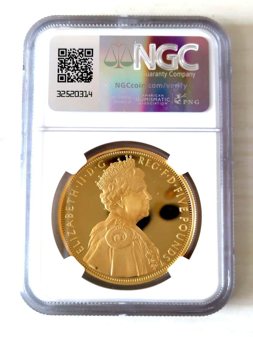 エリザベス2世 金メッキ銀貨 ダイヤモンドジュビリー NGC鑑定品 monte