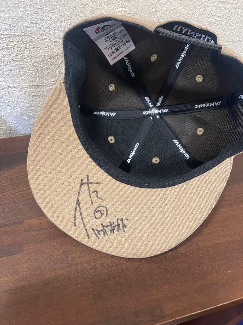 佐田ビルダーズ キャップ 直筆サイン入り 佐田ビルダーズ グレー