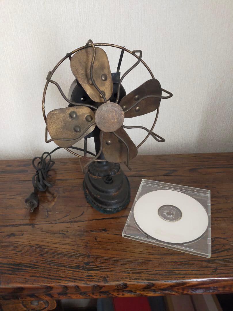 Westinghouse ウエスティングハウス 扇風機当時物 木製台座付き