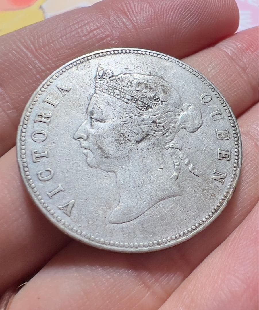 香港 銀貨 1894年 大型 中国銀貨 美品 希少 外国コイン 中国古銭