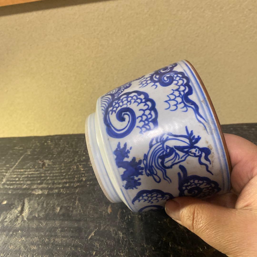 中国雲仙人図大香炉【桐箱付】 美術品・アンティーク・コレクション