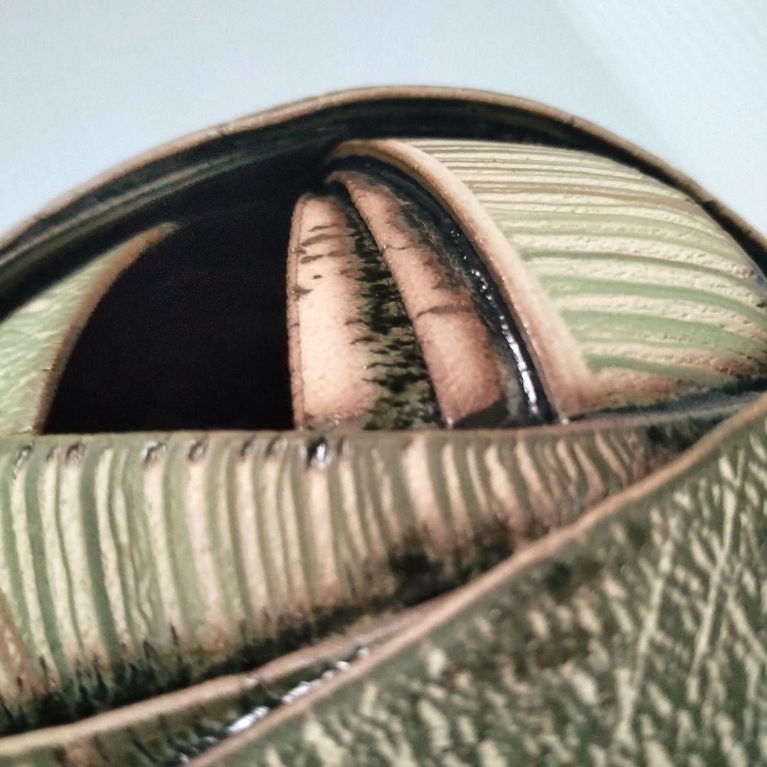 陶芸家 アーグネス・フス 「無限」 花器 フラワーベース 陶器 アート