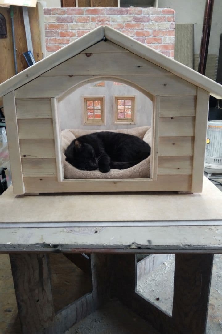 制作中 予約 Kenno 高級ペットハウス 木製ハンドメイド 1点物 室内用