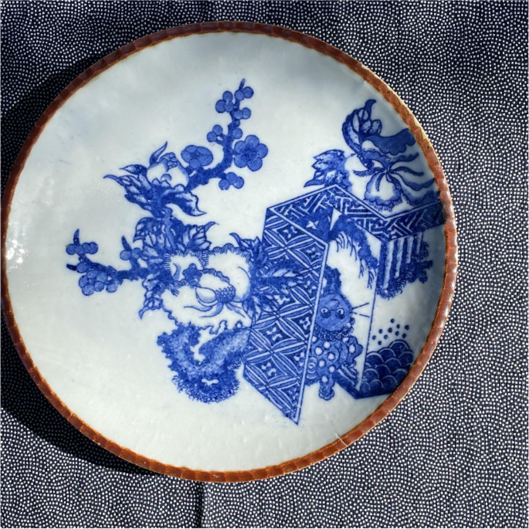 七福神像 陶器製 九谷焼 裏刺繍付き