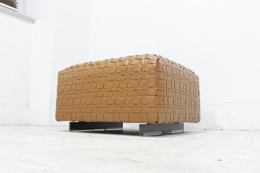 [展示極美品] FLEXFORM オットマン スツール BANGKOK 総革
