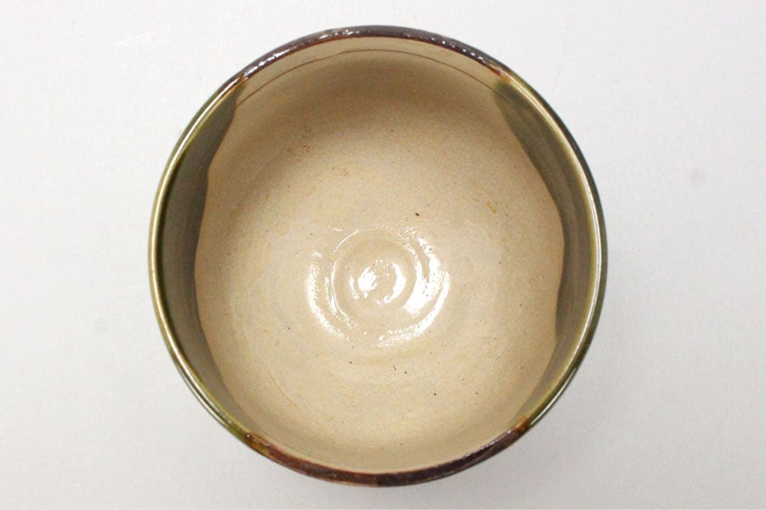 No5037 古瀬戸窯 二十六世 加藤作助 造 瀬戸茶碗 共箱