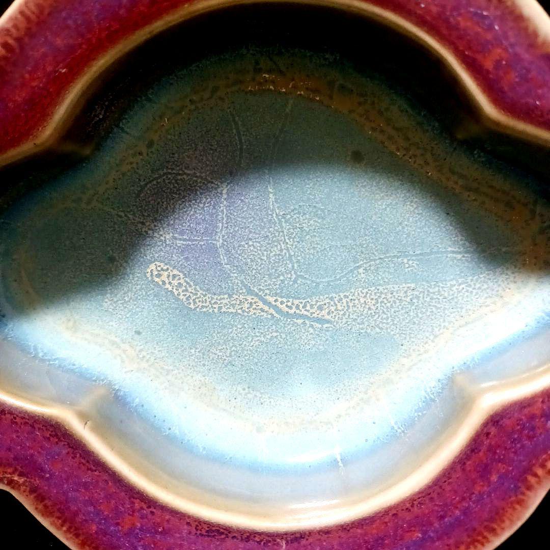 宋 鈞窯四足洗 中国古美術