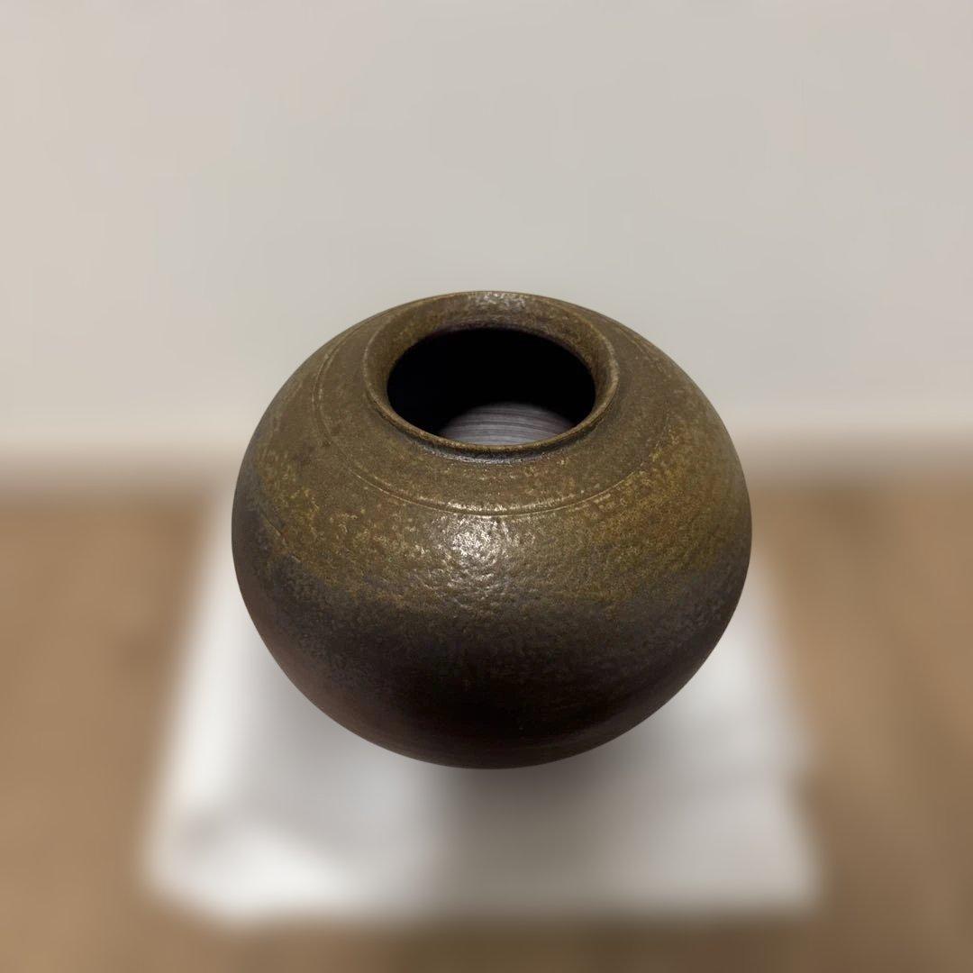 備前焼 花器 榊原清人 天人窯 備前市無形文化財 箱あり