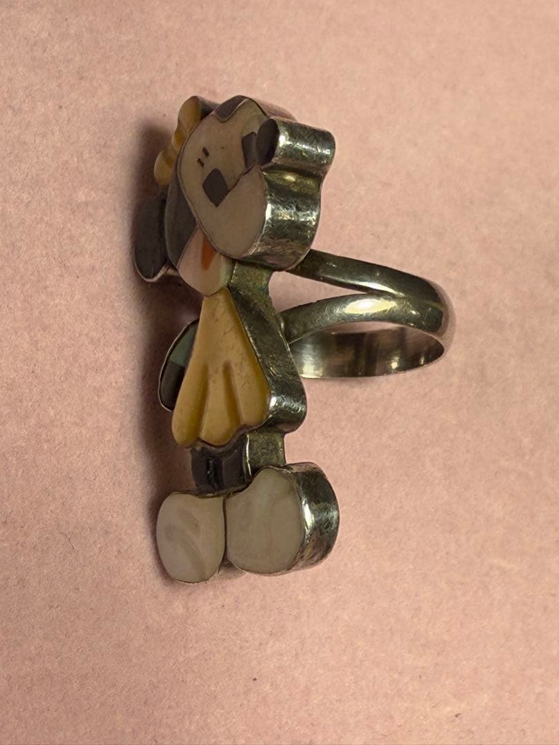 期間限定SALE:10号　ZUNI ミニーマウス　指輪　DISNEY インレイ