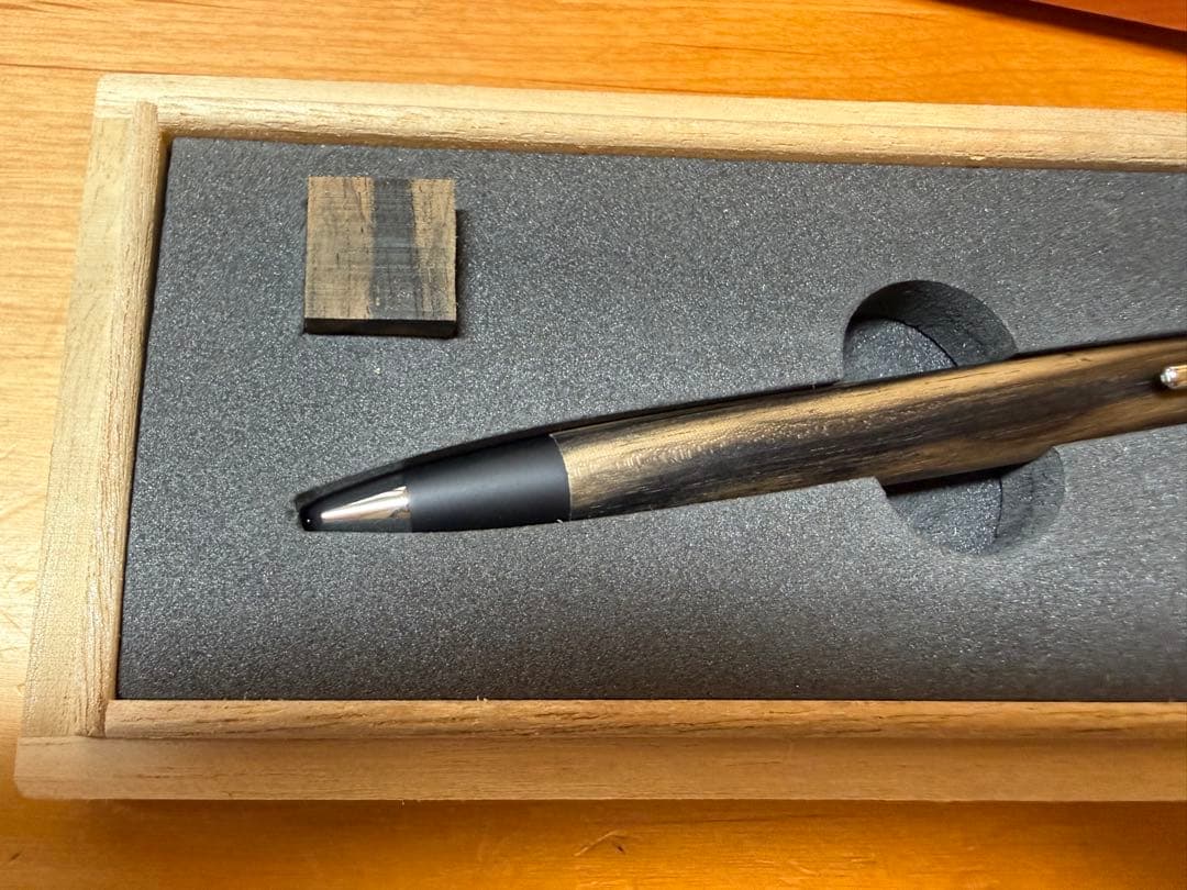 【新品未使用】野原工芸 特上黒柿 シャープペンシル シルバー金具 ➕おまけ付き