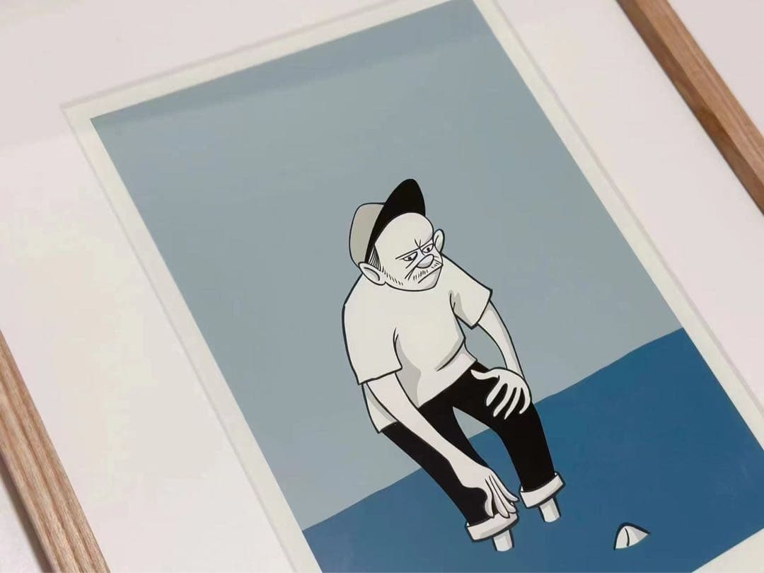 花井祐介 無題2 木版画 hanai yusuke