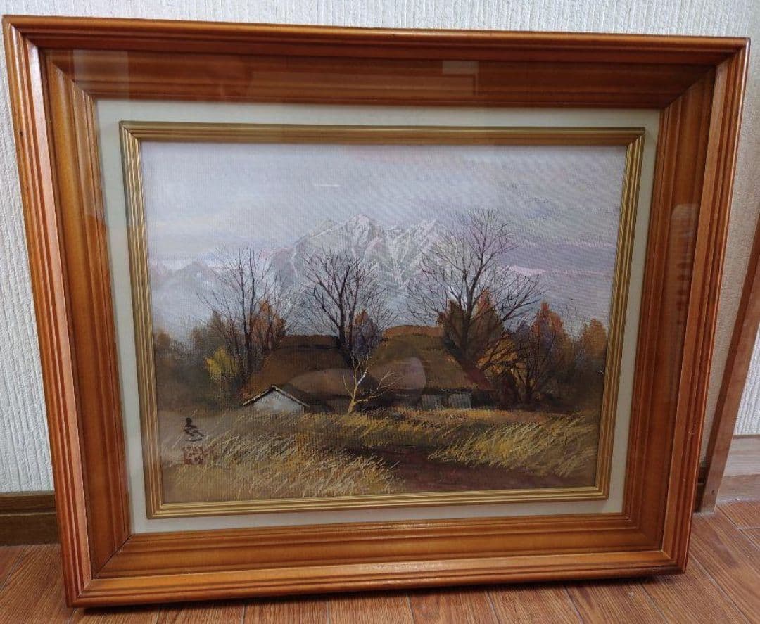 榎本 良一 （鹿島槍） 真筆水彩画 絵画 油絵 山岳 榎本 良一 （鹿島槍） 真筆水彩画 絵画 油絵 山岳 - メルカリ