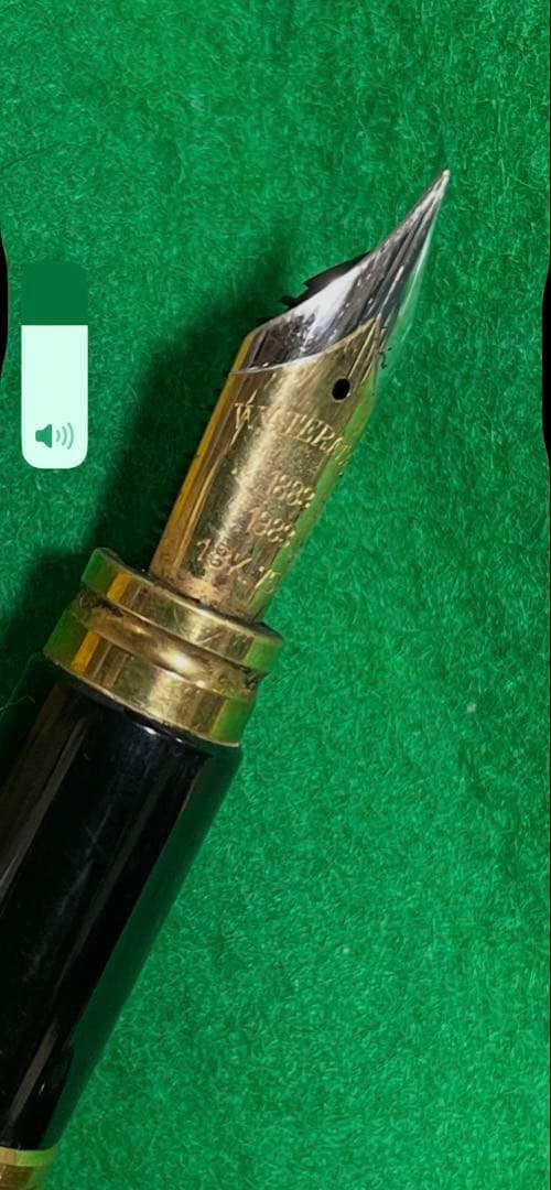 WATERMAN 万年筆 ブラック 18Kペン先 自宅保管品