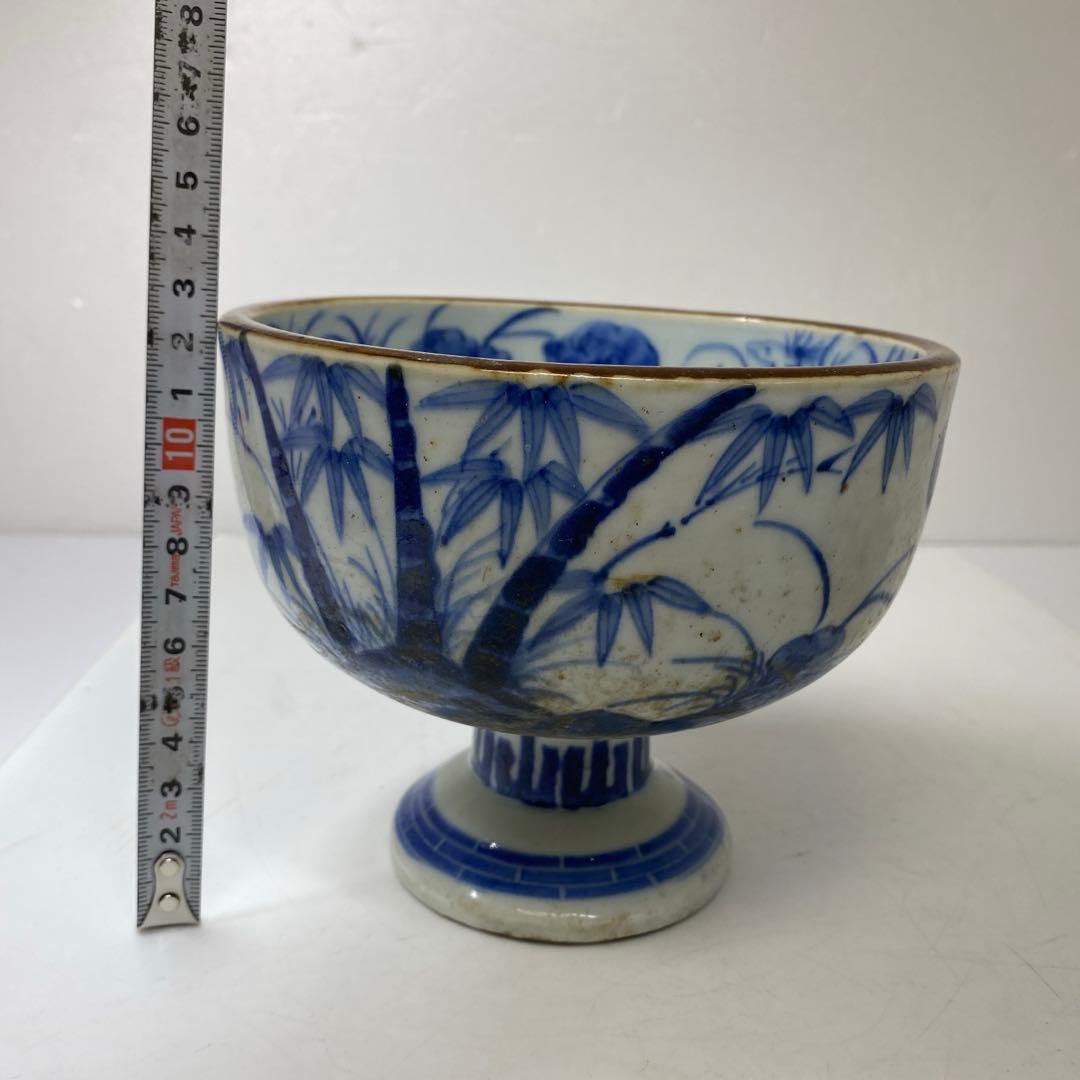 古伊万里　染付盃洗　中皿　蕎麦猪口色々　9点タコサ　東さ7-0323②