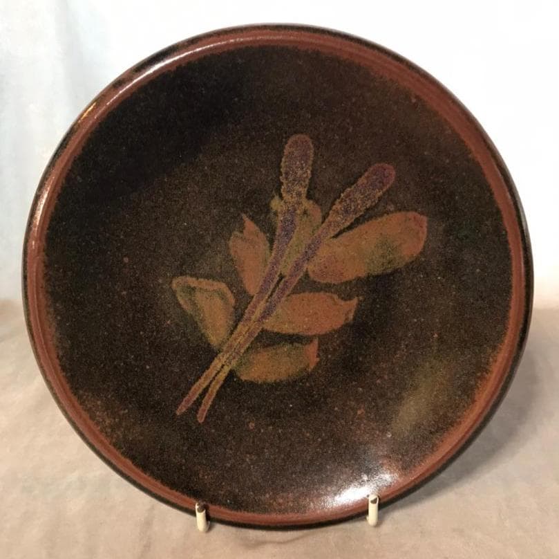 バーナードリーチ 花文 平皿 民藝