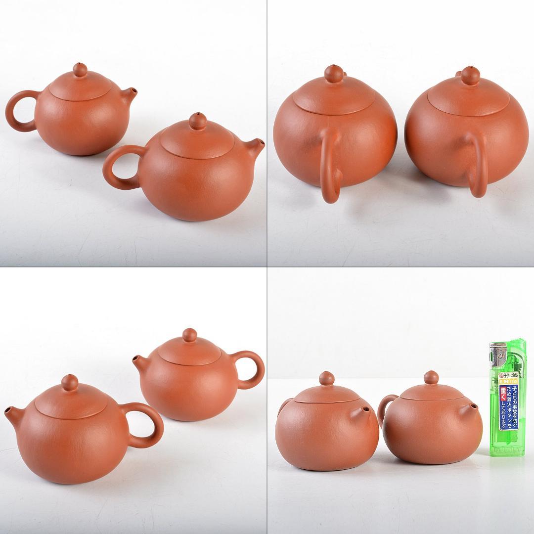 中国 紫砂 朱泥 急須 茶壷 一對 在銘 M R5658 - メルカリ