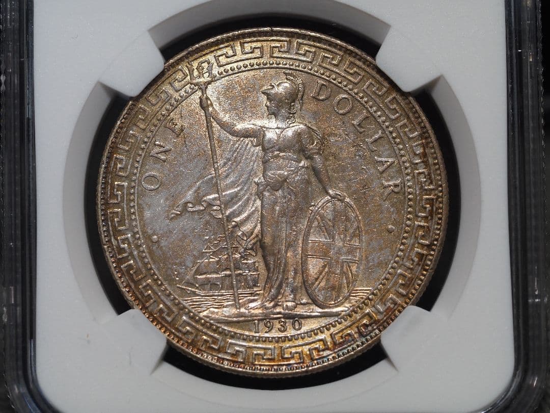 1930年 貿易銀 イギリス ブリタニア立像 1ドル銀貨 MS 61 NGC - メルカリ