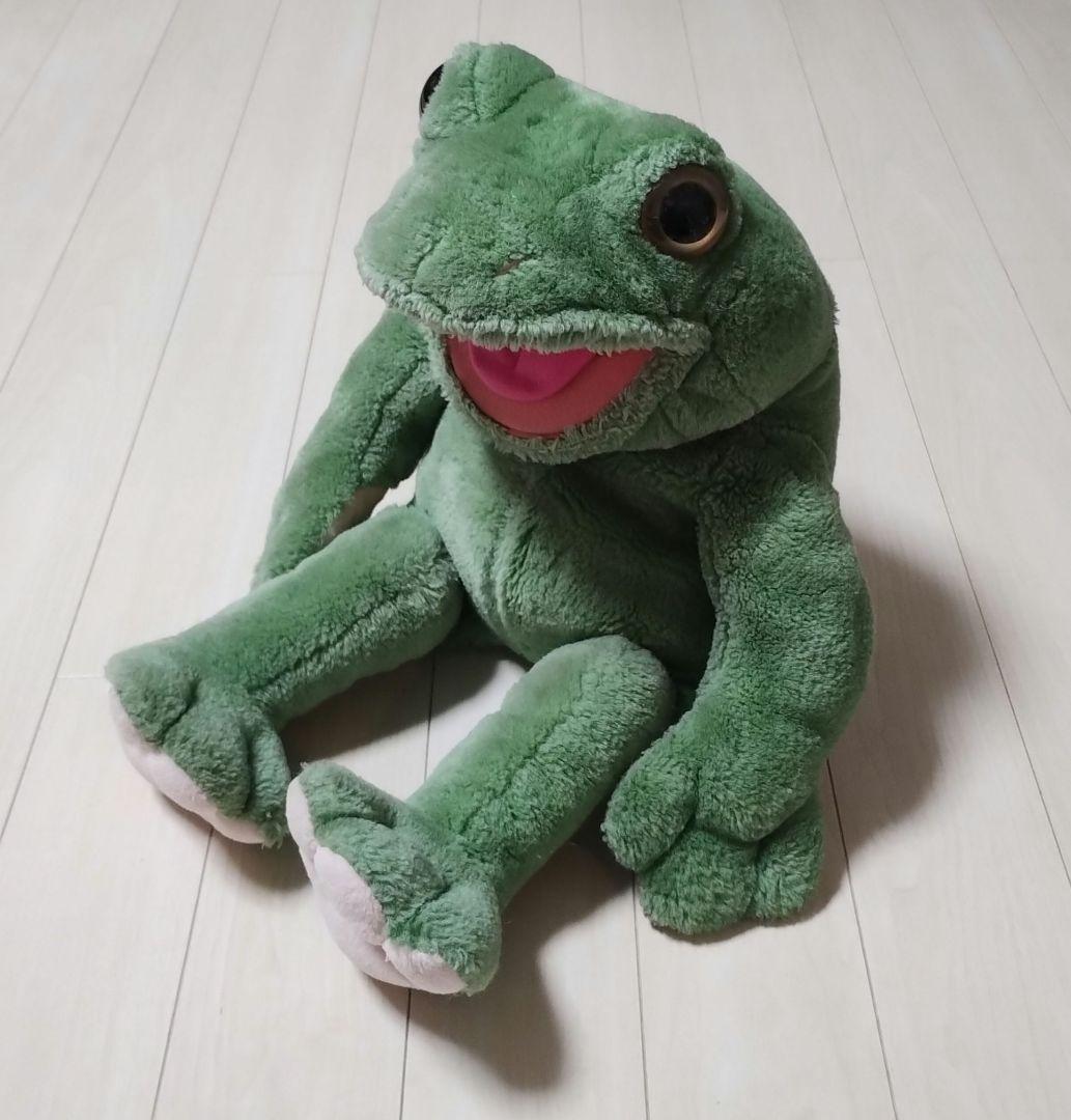 Play Talkin プレイトーキン パペット ぬいぐるみ カエル 黄色タグ