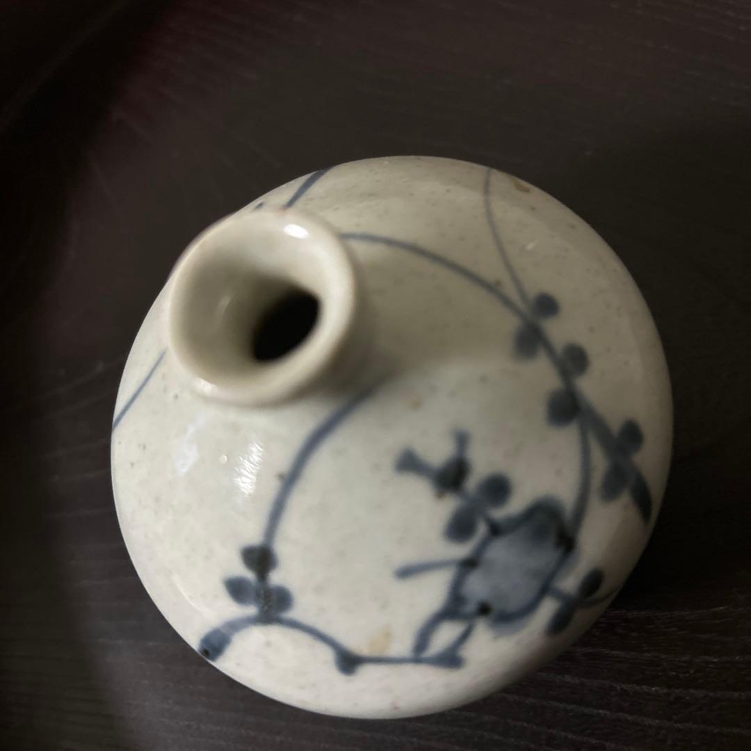 古伊万里染付油壷 ③江戸時代 骨董 民芸 古道具 アンティーク検:白洲正子