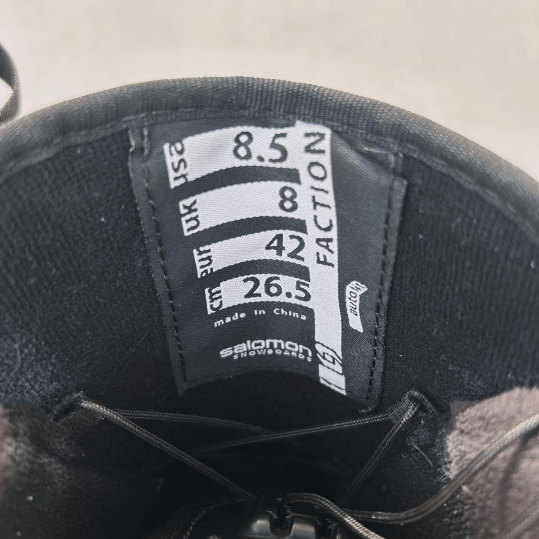 即日発送 サロモン salomon faction スノボ ブーツ 26.5